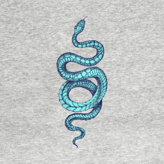 blue snake by DiWighte